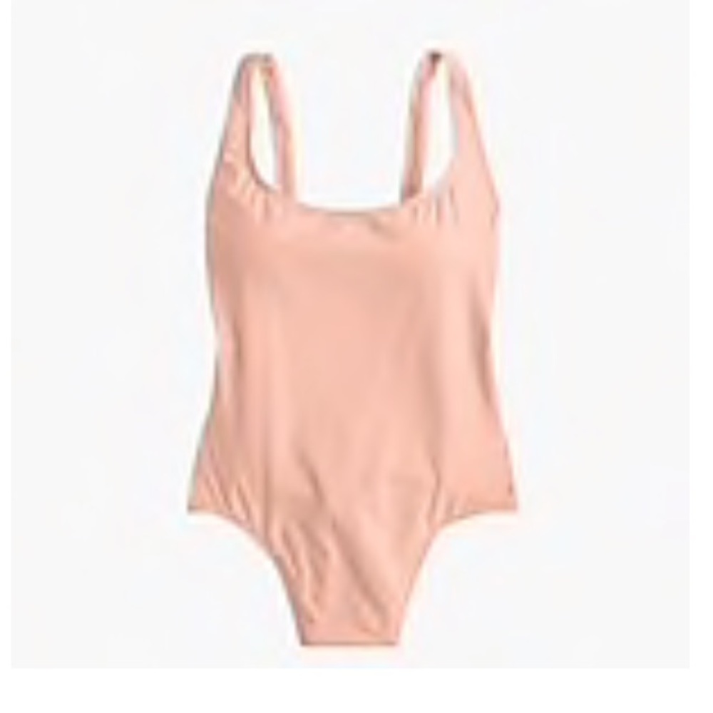 J. Crew plunging scoopback one piece swimsuit